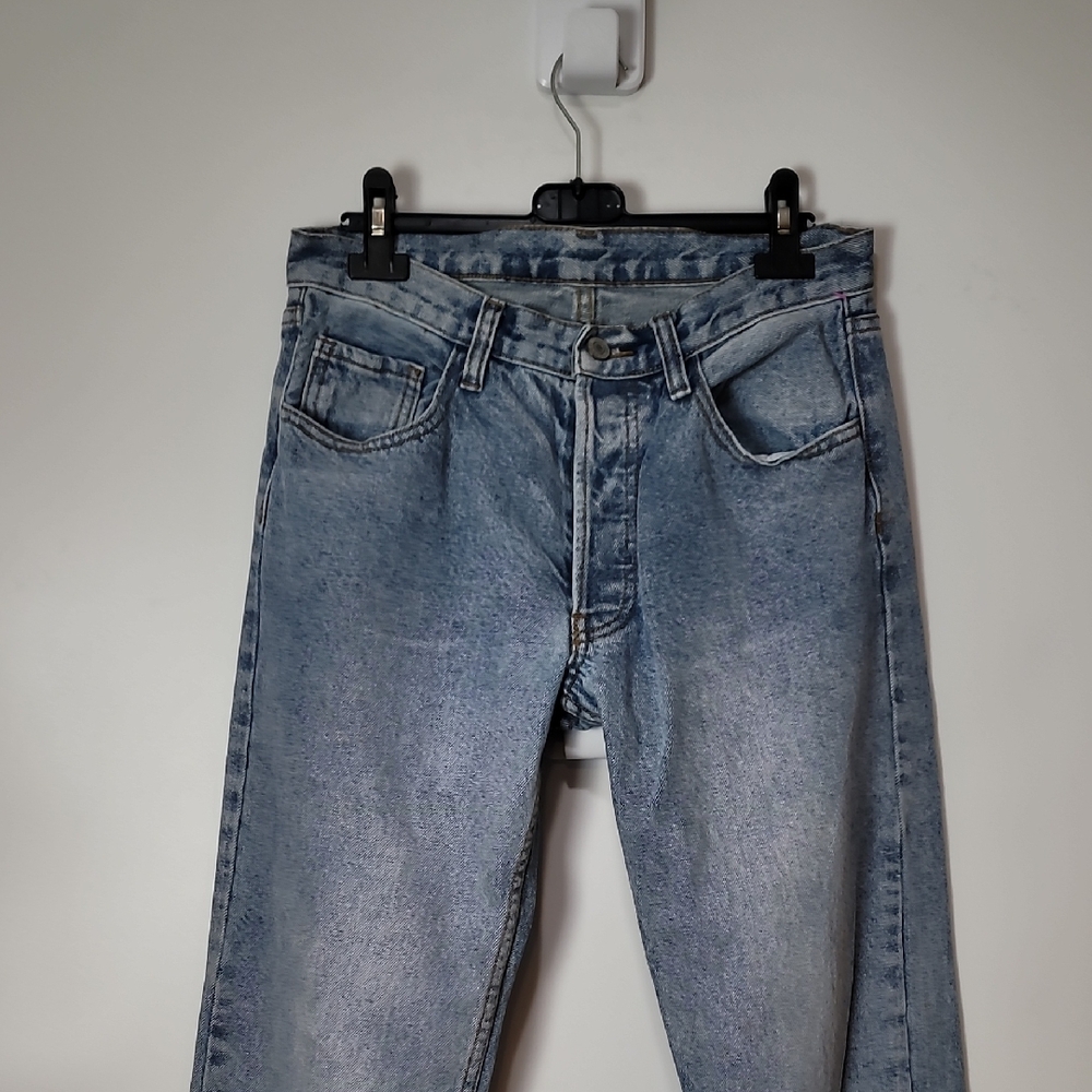 J. Galt Shanghai Straightleg Jeans Hidden Button-fly Size 4-6 / 28 / Small - Picture 2 of 9
